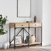 Berkfield Home Console Table Sonoma Oak 100x39x78.5 cm Engineered Wood in Brown