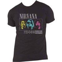 Nirvana Men's Japan Cotton T-Shirt in Black | Size: Medium