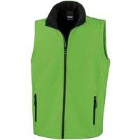 Result Men's Core Printable Soft Shell Bodywarmer in Green | Size: 4XL