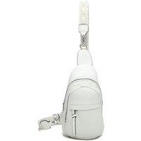 Fontanella Fashion Women's Dohara Dual Compartment PU Crossbody Sling Bag in White