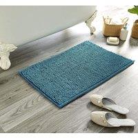 New Edge Blinds Pebbles Bath Mat in Navy in Turquoise