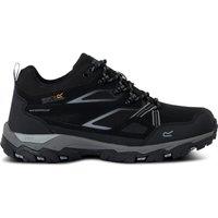 Regatta Men's Holcombe III Low Waterproof Walking Shoes in Jet Black | Size: 6