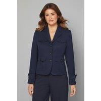 Wallis Women's Four Pocket Short Utility Jacket in Navy | Size: 20