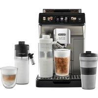 DELONGHI Bean to Cup Automatic Coffee Machine, Eletta Explore in Silver