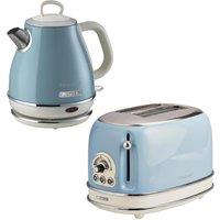 Ariete VINTAGE 1L JUG KETTLE & 2 SLICE TOASTER BLUE