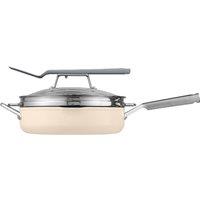 Frying Pan ZEROSTICK Foodi 9-in-1 Possible Pan with Glass Lid Spatula & Steamer CW102WHUK