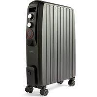 VonHaus 2000W Closed Fin Oil Filled Radiator in Black