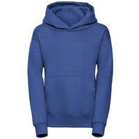 JERZEES Plain Hoodie in Dark Blue | Size: 11-12 Years