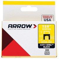 Arrow T59 Insulated Staples in Black