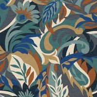 Belgravia Casa Leaf Wallpaper in Blue