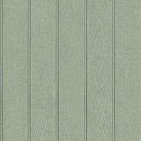 Belgravia Beaded Wood Panel Wallpaper in Green