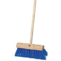 Universal Textiles Assembled 13" Blue Polypropylene Yard Scavenger Broom