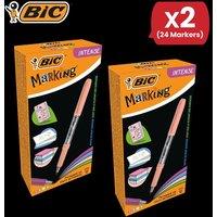 Bic Marking Fine Tip Assorted Intense Pastel Colours - 2 Packs
