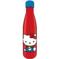 Hello Kitty Sitting Pretty Metal Water Bottle in Dark Red