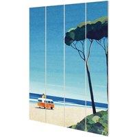 Henry Rivers Van Life II Wood Plaque in Blue