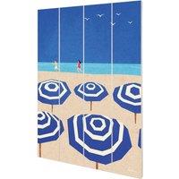Henry Rivers Parasols Plaque in Bright Blue