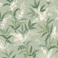 Belgravia Olivia Floral Wallpaper in Green