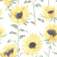 Catherine Lansfield Sunflower Wallpaper in Yellow