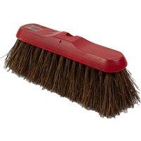 Universal Textiles Head Only 11" Red Dyed Stiff Bassine Sweeping Broom Threaded