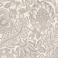 Belgravia Fernhurst Floral Trail Wallpaper in Silver