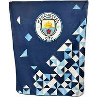 Manchester City FC Fleece Particle Blanket in Blue