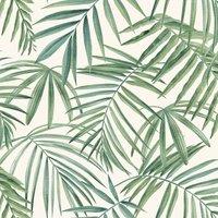 Arthouse Palm Leaf Wallpaper in Green