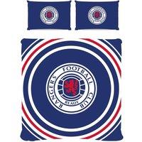 Rangers FC Reversible Pulse Duvet Cover Set in Royal | Size: Single