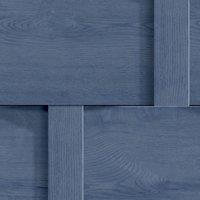 Debona Harrow Weave Wood Panel Wallpaper in Blue