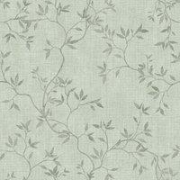 Muriva Darcy James Collection Japandi Leaf Textured Wallpaper in Green