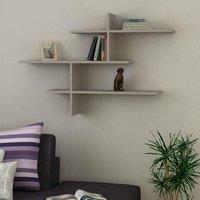 Decortie Leo' Modern Floating Shelf Wall Mounted 123cm Width in Grey | Size: 1 Pack