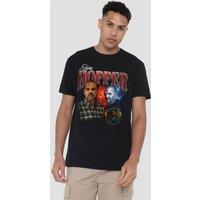 Stranger Things - Season Four Jim Hopper Homage T-Shirt in Black | Size: XL