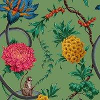 Belgravia Forbidden Fruit Wallpaper in Light Green
