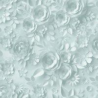Muriva My Kingdom Flowers Textured Wallpaper in Duck Egg Blue