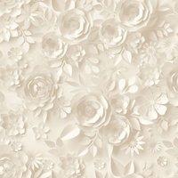Muriva My Kingdom Flowers Textured Wallpaper in Cream
