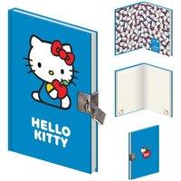 Sanrio Favourite Apple A5 Lockable Notebook in Blue