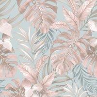 Muriva Teeva Jungle Wallpaper in Pink