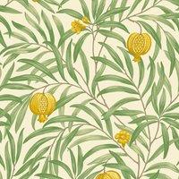 Belgravia Pomegranate Wallpaper in Light Green