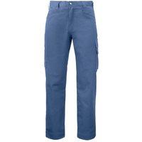 Projob Men's Plain Cargo Trousers in Blue | Size: 34S