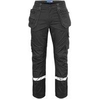 Projob Men's Progression Holster Pocket Work Trousers in Black | Size: 38R