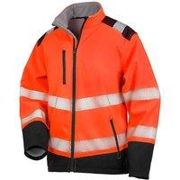 SAFE-GUARD by Result Men's Ripstop Safety Soft Shell Jacket in Burnt Orange | Size: Large