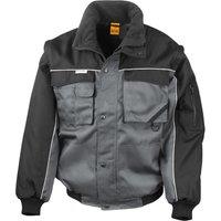 Result Men's Heavy Duty Jacket in Grey | Size: Large