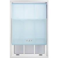 Furnished Daylight Roller Blinds with Triple Square Eyelets - Trimmable Window Shade in Duck Egg Blue | Size: 240 cm width x 210 cm drop