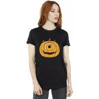 Disney Women's Pumpkin Cotton Boyfriend Halloween T-Shirt in Black | Size: 5XL