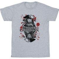 Disney Women's Jack Sparrow T-Shirt in Grey | Size: 5XL