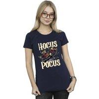 Disney Women's Flying Cotton T-Shirt in Navy | Size: Medium