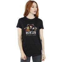Disney Women's Stars Cotton Boyfriend T-Shirt in Black | Size: 5XL