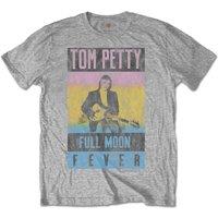 Tom Petty Men's Full Moon Fever T-Shirt in Grey | Size: Medium