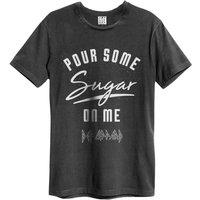 Amplified Men's Pour Some Sugar On Me Def Leppard T-Shirt in Charcoal | Size: Large