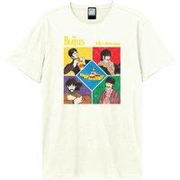 Amplified Men's Yellow Submarine Shapes The Beatles T-Shirt in White | Size: XS