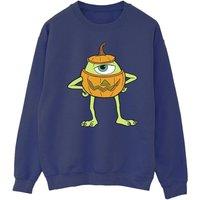 Disney Men's Mike Pumpkin Halloween Sweatshirt in Navy | Size: 5XL